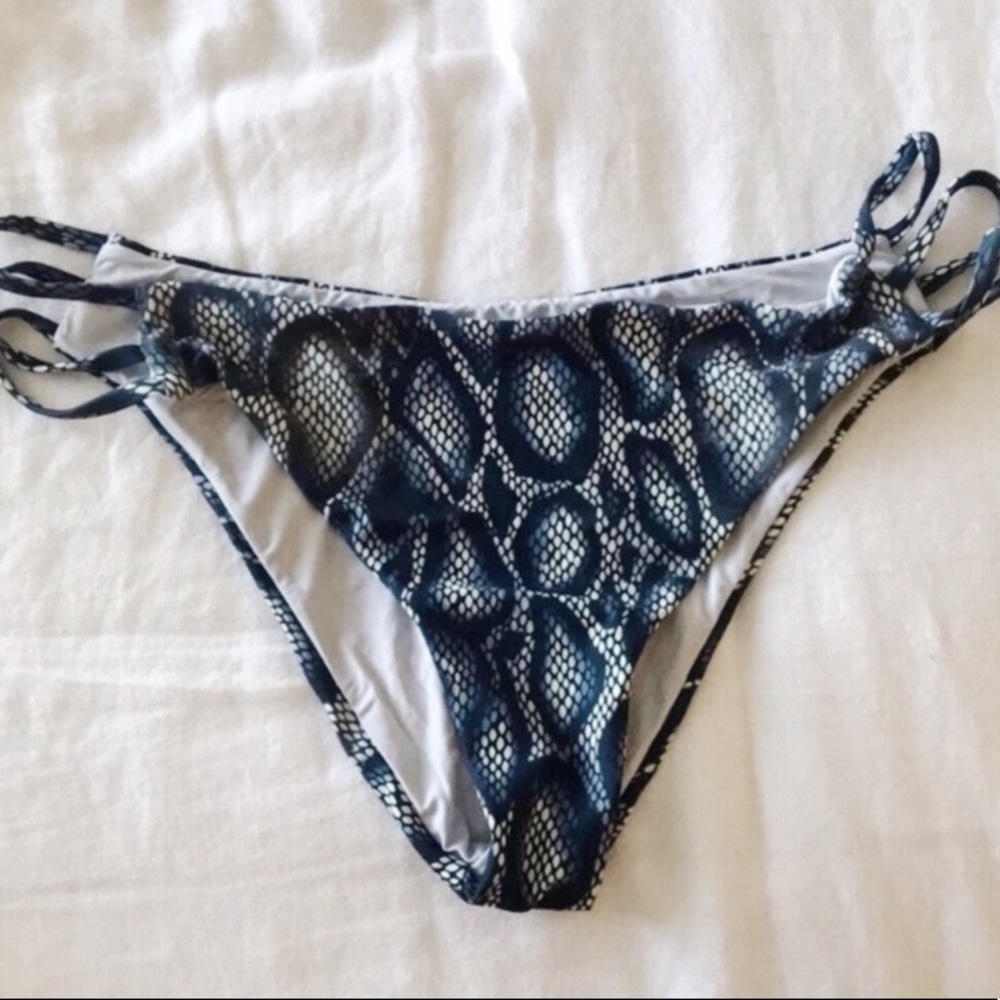 Snake skin bikini bottoms